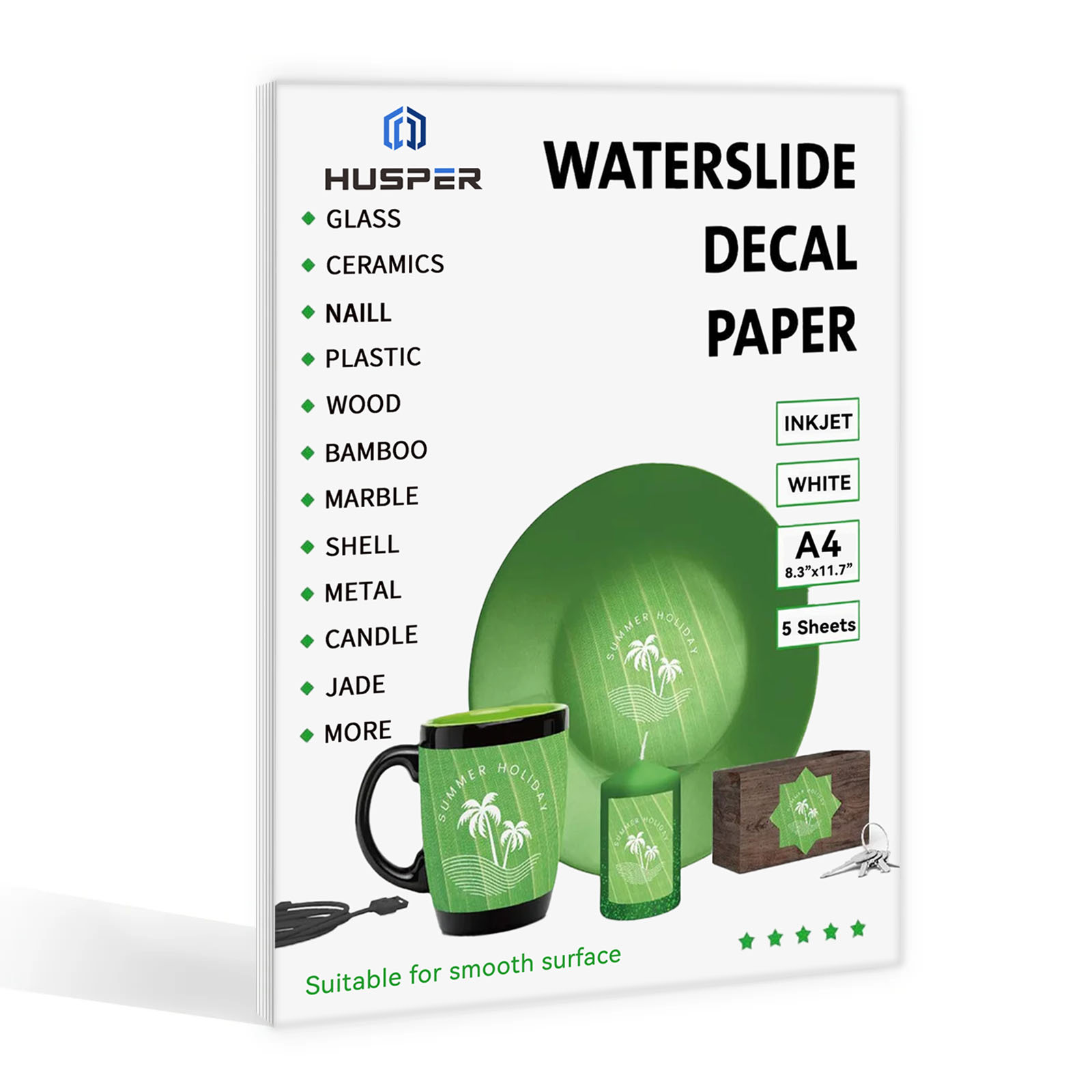 5 Sheets A4 Size Water Slide D - đánh giá và giá Ink Blotter Paper