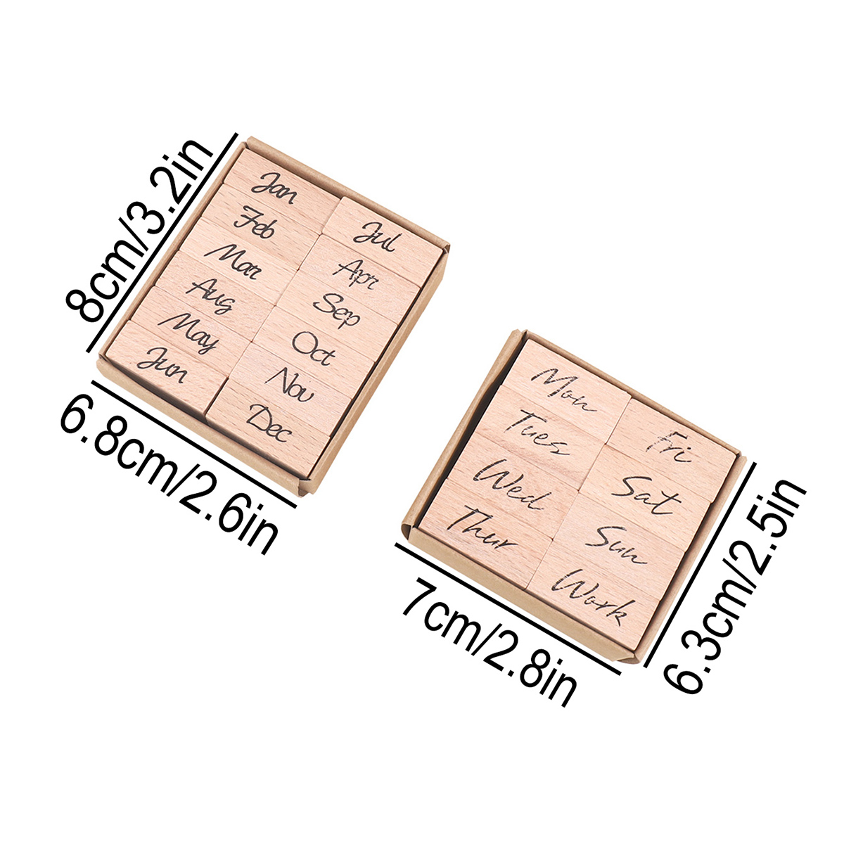 Wooden Rubber Stamp Set for Mo - đánh giá và giá Rubber Date Stamp