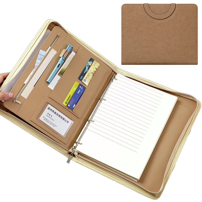 Multifunctional A4 PU Leather  - đánh giá và giá Binder A4 Lever