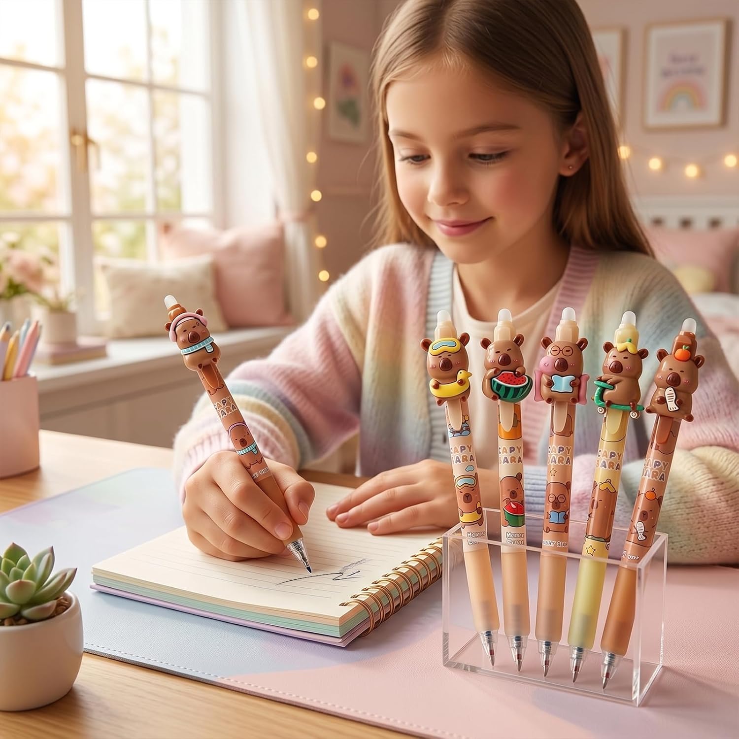 Cute Capybara Erasable Pens, 0 - đánh giá và giá Correction Pen Fine